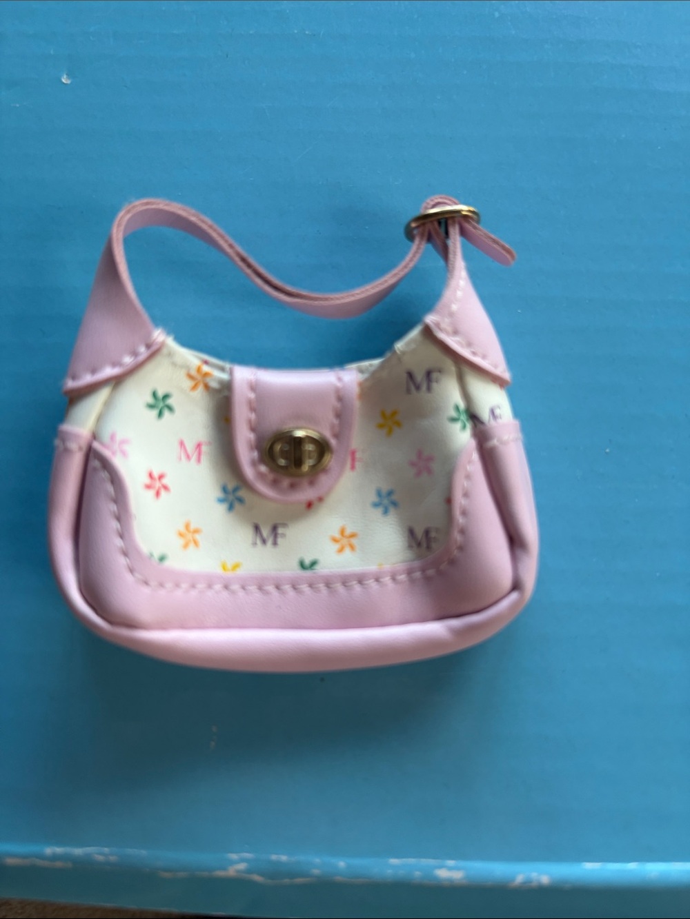 Zuru mini brand bag, pink with patterns